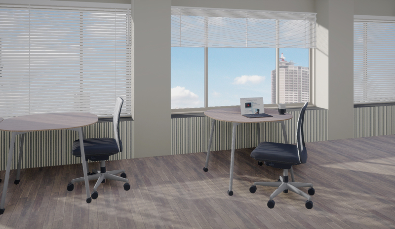 可動式家具でムービングオフィス