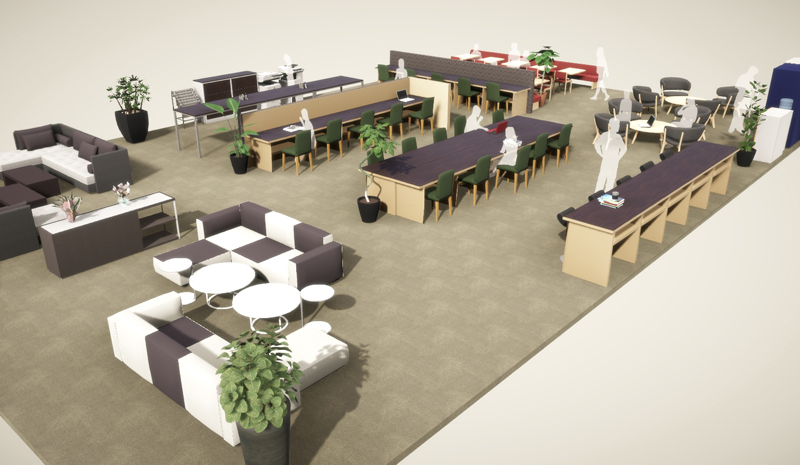 サテライトオフィスのイメージ。