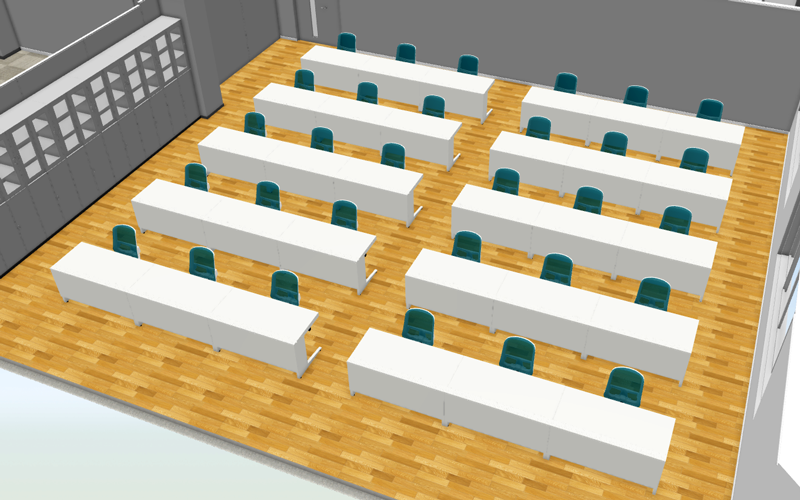 並列式レイアウト