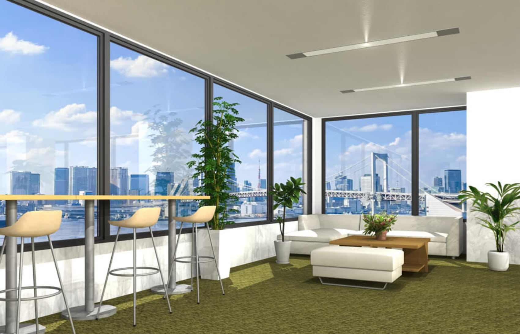 リフレッシュスペースのパース