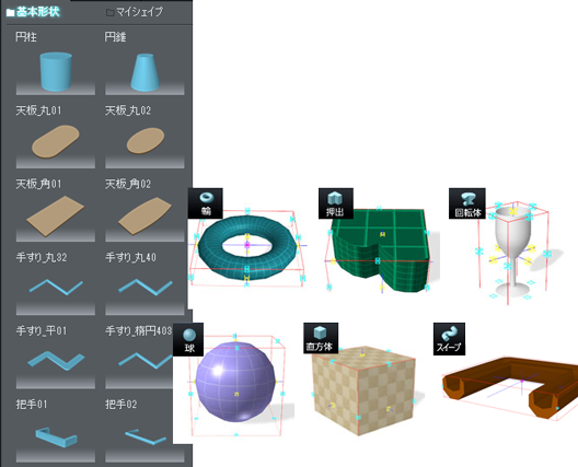 形状作成ツール