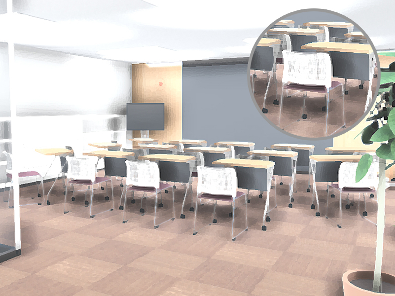 水彩調の3Dパース