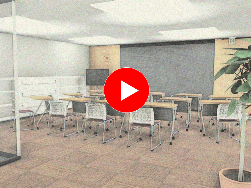 色鉛筆調、水彩調のウォークスルー動画