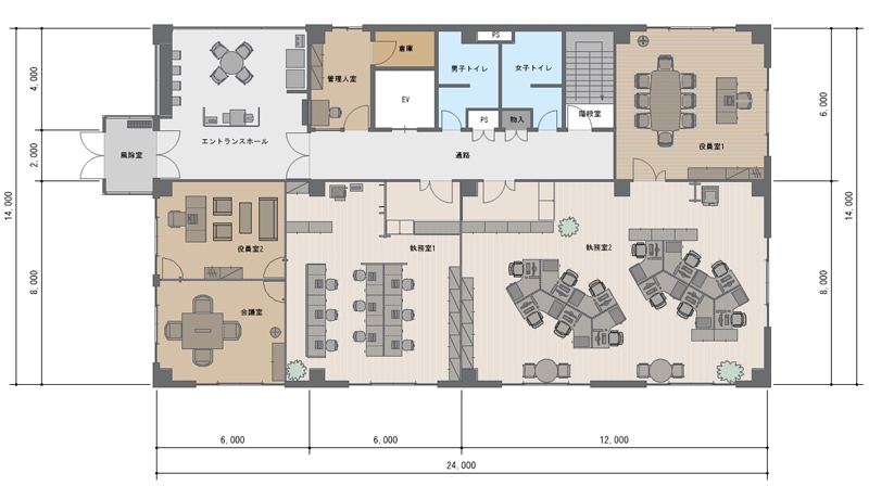 寸法線を自動表示