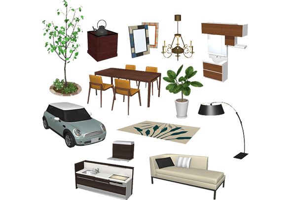 パーツを分解・グループ化