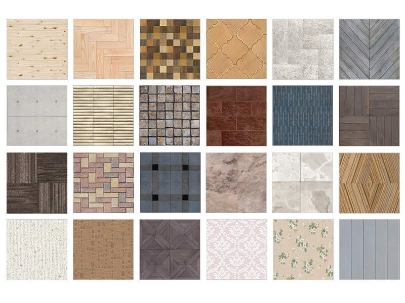 壁紙や床材などのテクスチャ素材