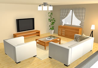 ムダが多いレイアウト 内観