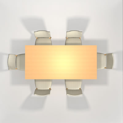 長テーブル6人掛け