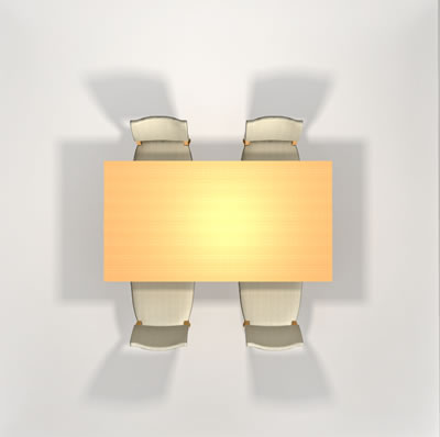 長テーブル4人掛け