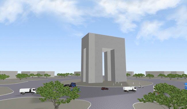 フランスのシャルル・ド・ゴール広場 を3D化