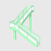 横断歩道橋_階段TA06