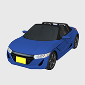 スポーツカーTA02_ブルー