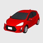 コンパクトカーTA02_レッド