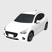 コンパクトカーTA04_ホワイト