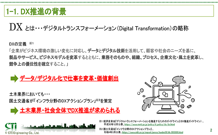 株式会社建設技術研究所様JSTEシンポジウムのプレゼン資料より
