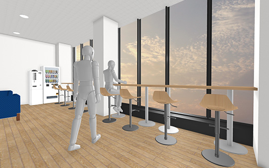 マンガの背景に使える3Dデータを新発売・第1弾はオフィス | メガソフト