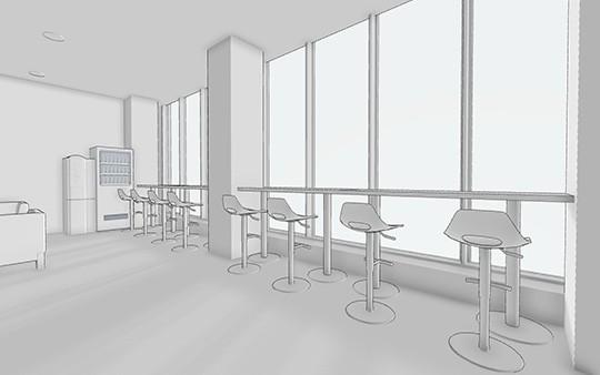 モノクロ表示にして人物パーツを削除すれば、イメージ通りの背景画が出力できる