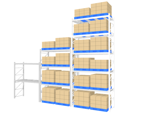 パレットラックとは 物流倉庫用語集 物流倉庫レイアウト プレゼンテーションソフト 物流倉庫3d