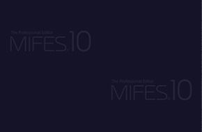 MIFES 10ロゴ(ブルー)