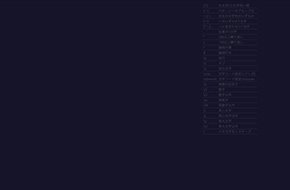 正規表現の主なメタ文字(ブルー)