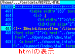 htmlの表示