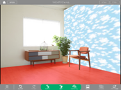 壁や床など複数の面を使う