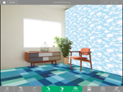 壁や床など複数の面を使う