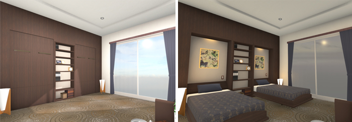 XKclHƂ̊i[xbhBql̋Ԃǂ̂悤ɂȂ邩A3DCGȂ犴Oɕ\邱ƂłB