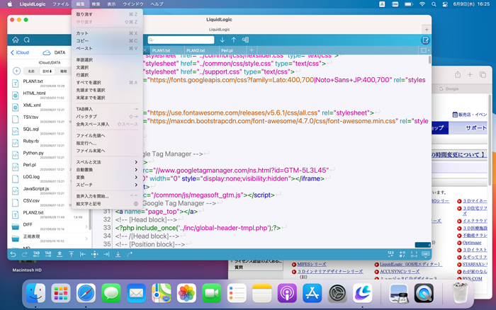 {o[WAppleVR(M1)ڂMacłp\ɂȂueLXgGfB^[LiquidLogicv