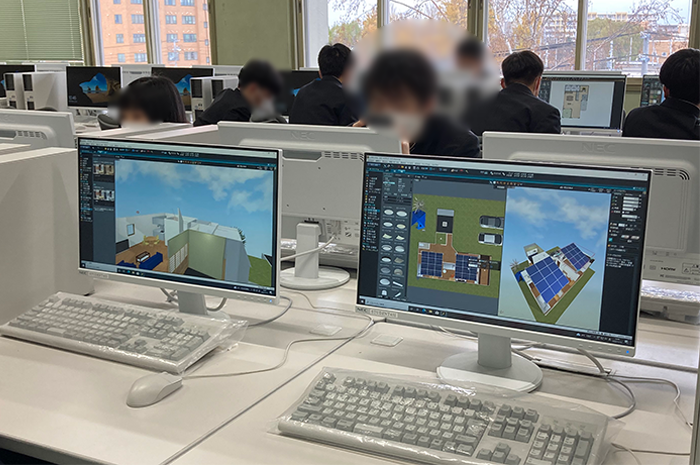 導入初年度から、3D住宅とクオリティの高いパースを作成／北海道札幌工業高等学校