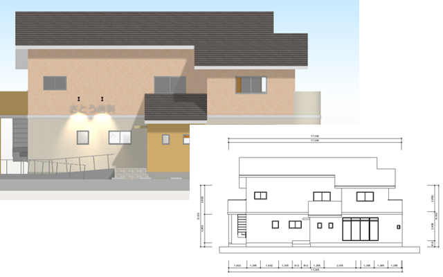 パース図/平面図/立面図