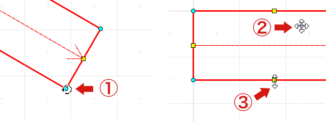 回転・移動・サイズ変更の操作