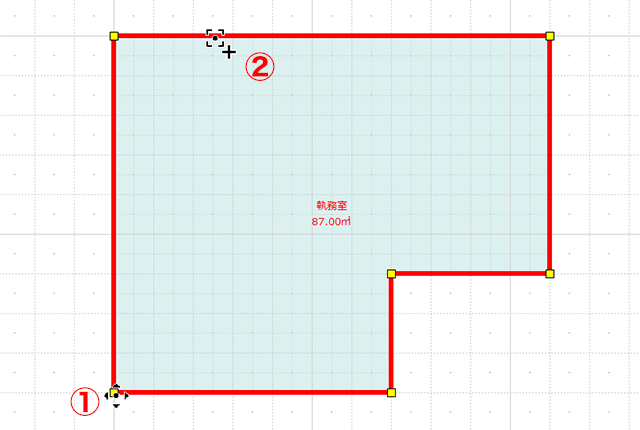頂点の移動・追加