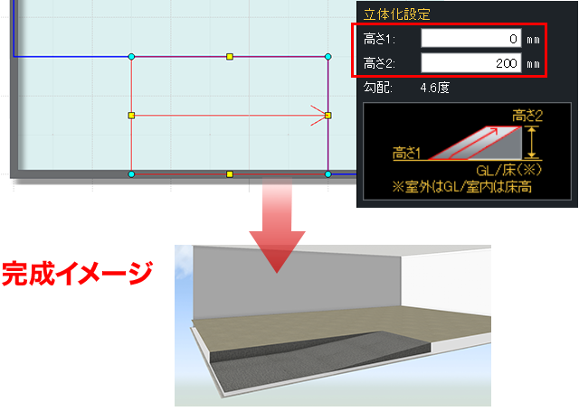 天井・床の編集