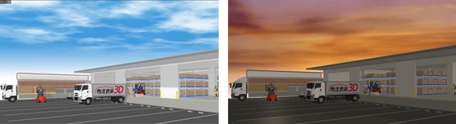 昼夕夜の切り替え例