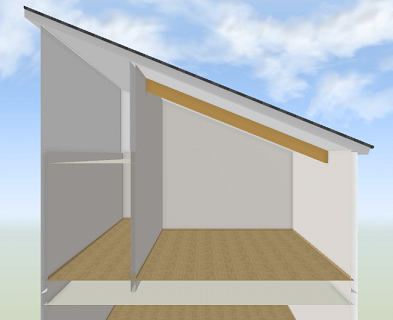 勾配天井を作成する ３ｄマイホームデザイナー13 よくあるご質問 3dデザイナーシリーズ サポート Tips メガソフト