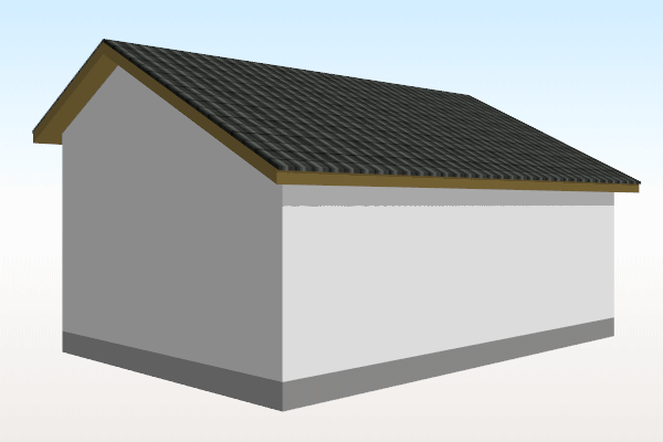 招き(への字)屋根を作成する-よくあるご質問-3Dデザイナーシリーズ サポート/Tips-メガソフト