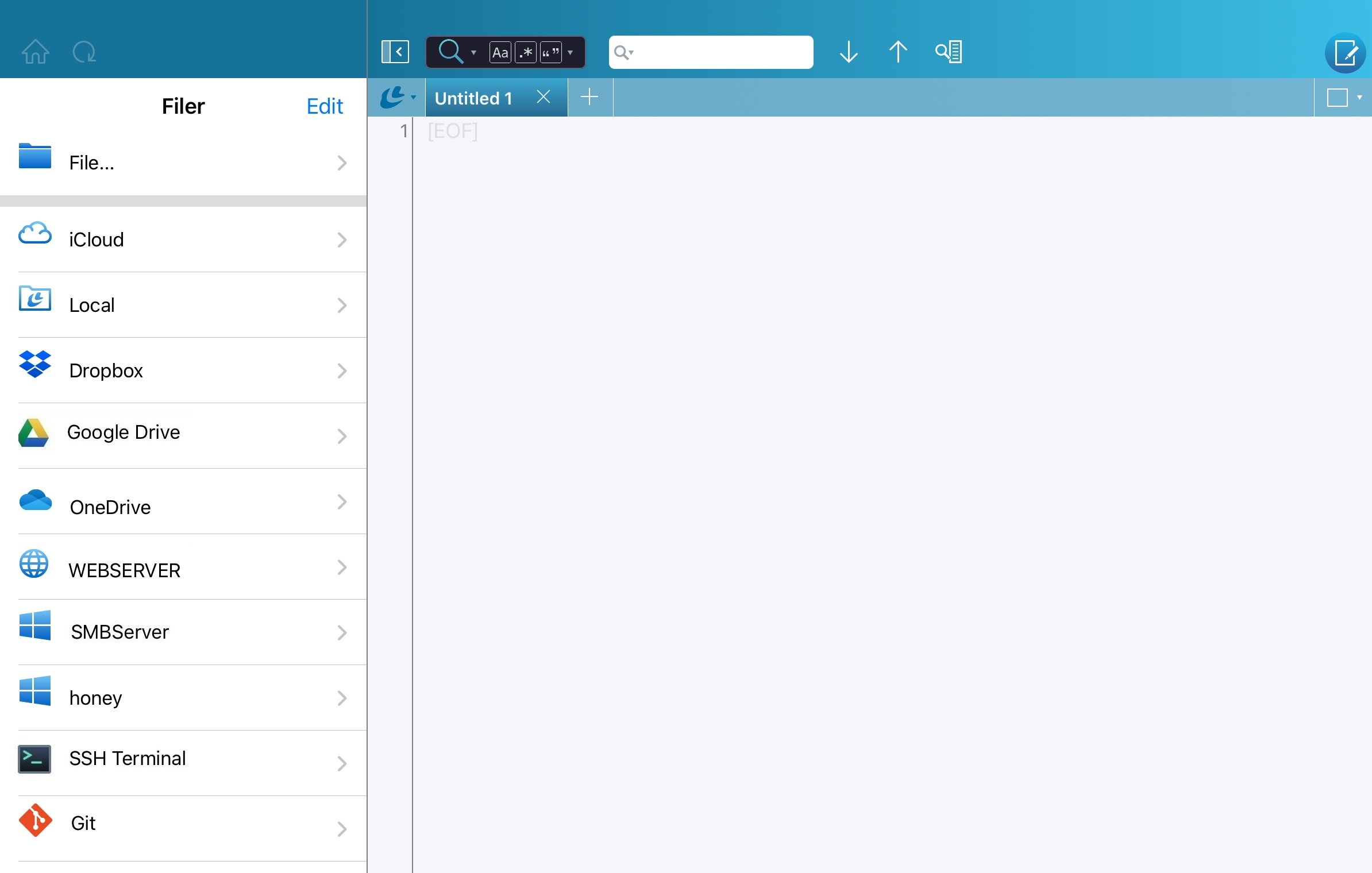 Filer Sidebar Display