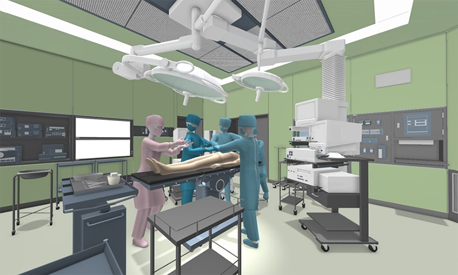 金谷氏が作成した手術室の3Dイメージ