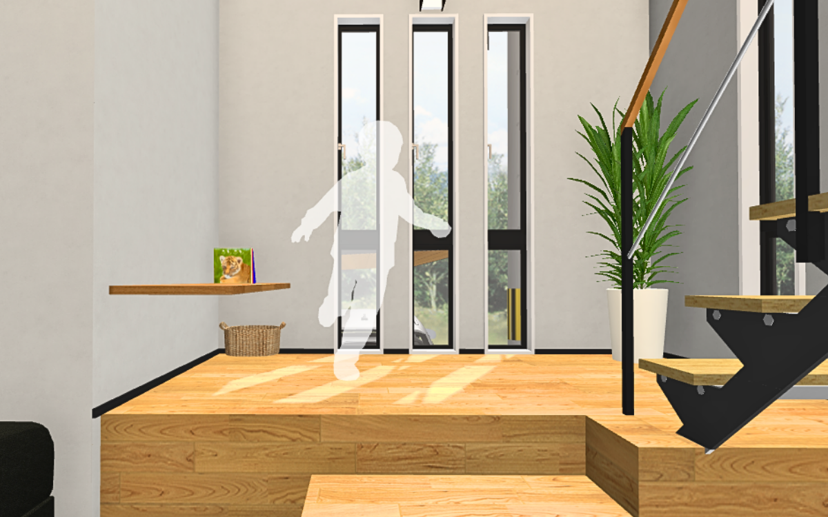 マイホームデザイナーで作成した小上がり