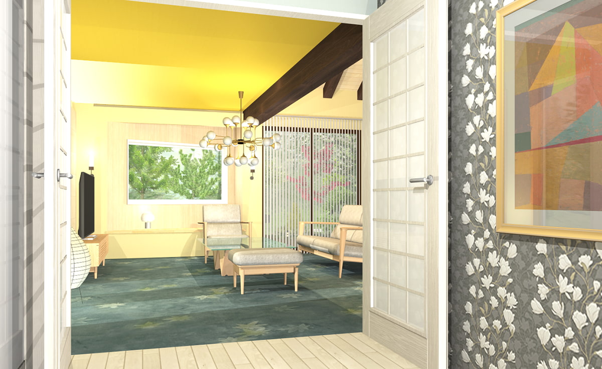 新着パーツ使ってみた-48 飛騨産業のパーツを使ったパース図