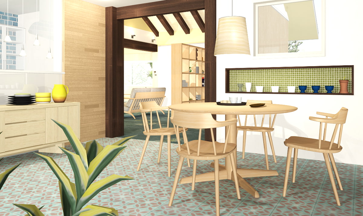 新着パーツ使ってみた-48 飛騨産業のパーツを使ったパース図