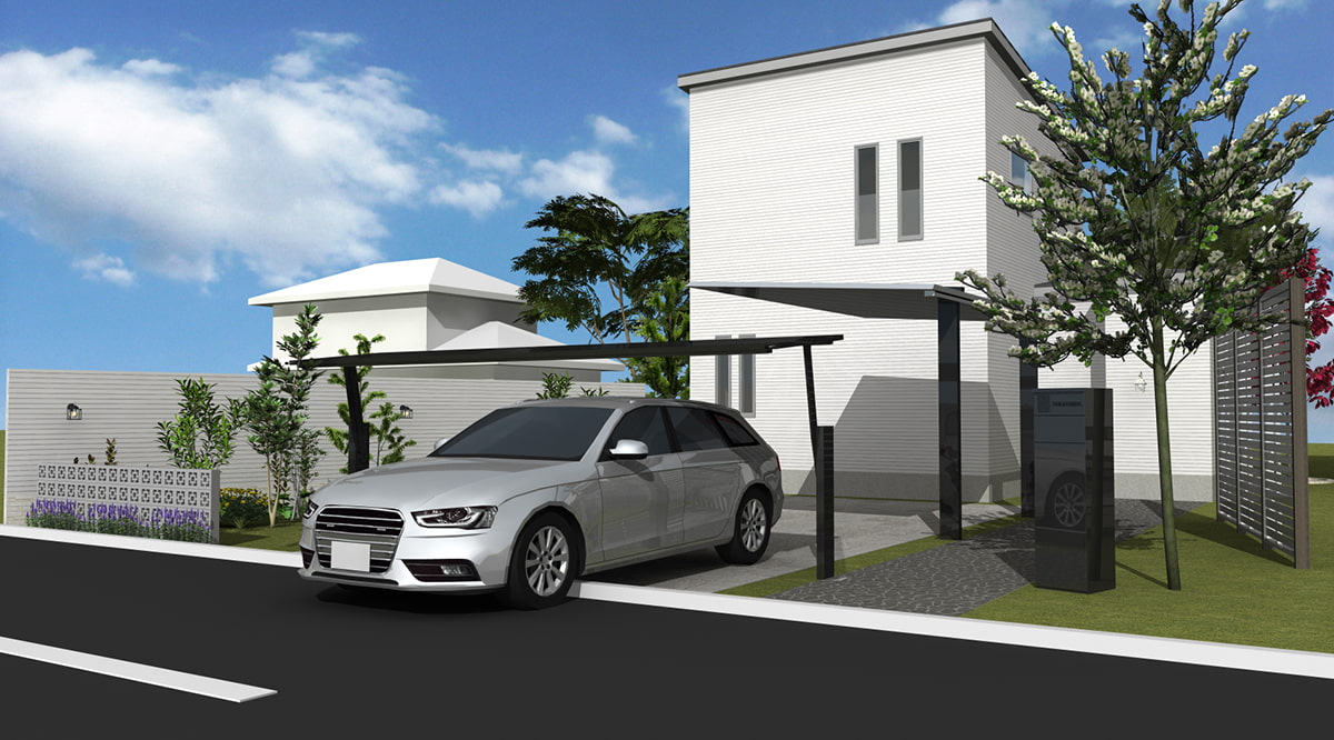 新着パーツ使ってみた-53 三協アルミの3Dパーツを使ったパース図