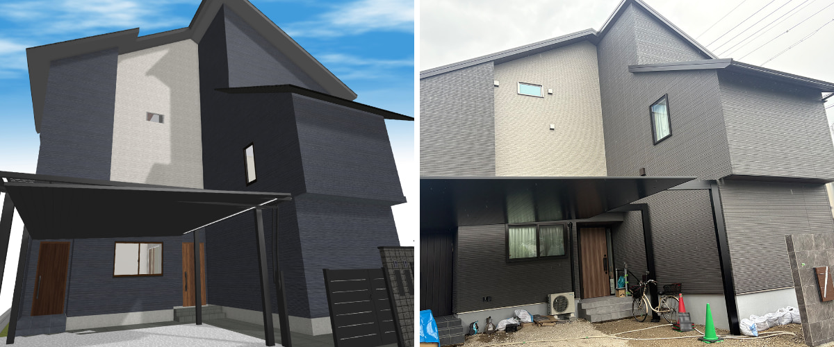 【3Dマイホームデザイナーで建てた家】こだわりを詰め込んだ2世帯住宅