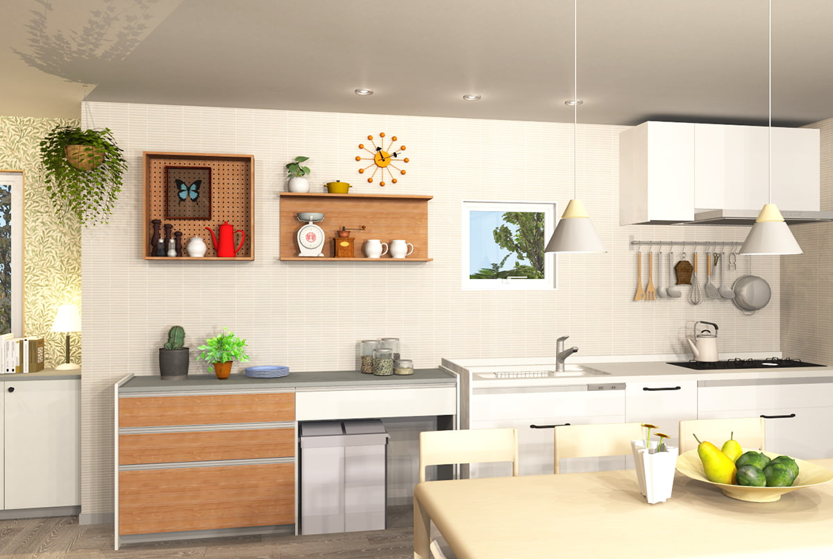 新着パーツ使ってみた-55 パナソニックの3Dパーツを使ったパース図