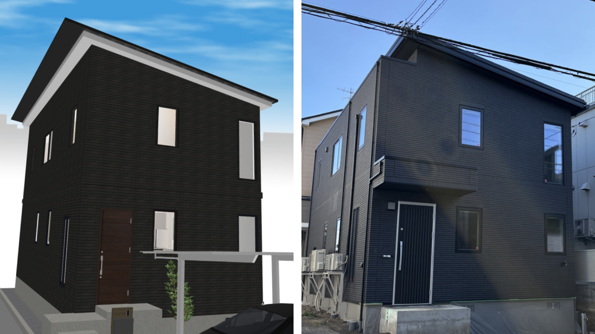 【3Dマイホームデザイナーで建てた家】限られた敷地でも解放感のある家