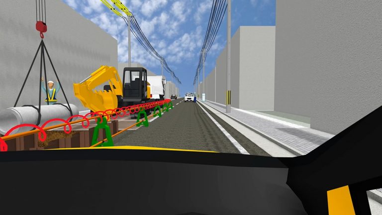道路規制 - 土木工事4D ムービーメーカー