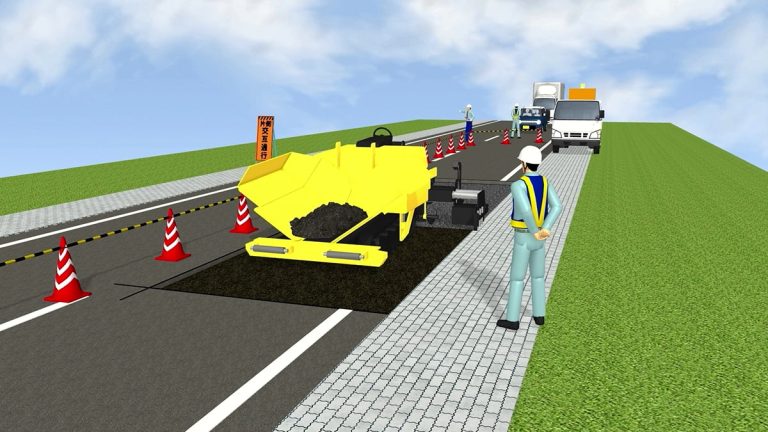道路改良工事 - 土木工事4D ムービーメーカー