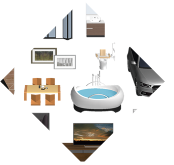 さまざまな３Dパーツ